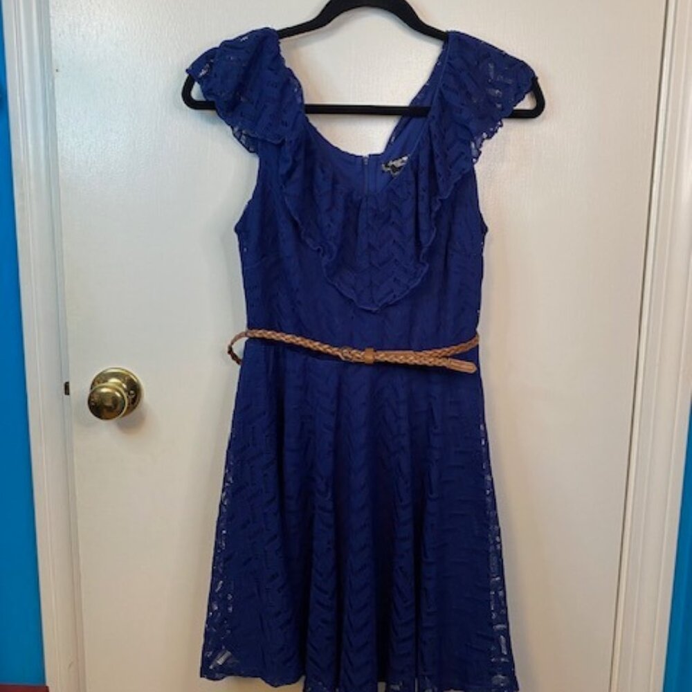 Sequin Hearts Dark Blue sleeveless Dress